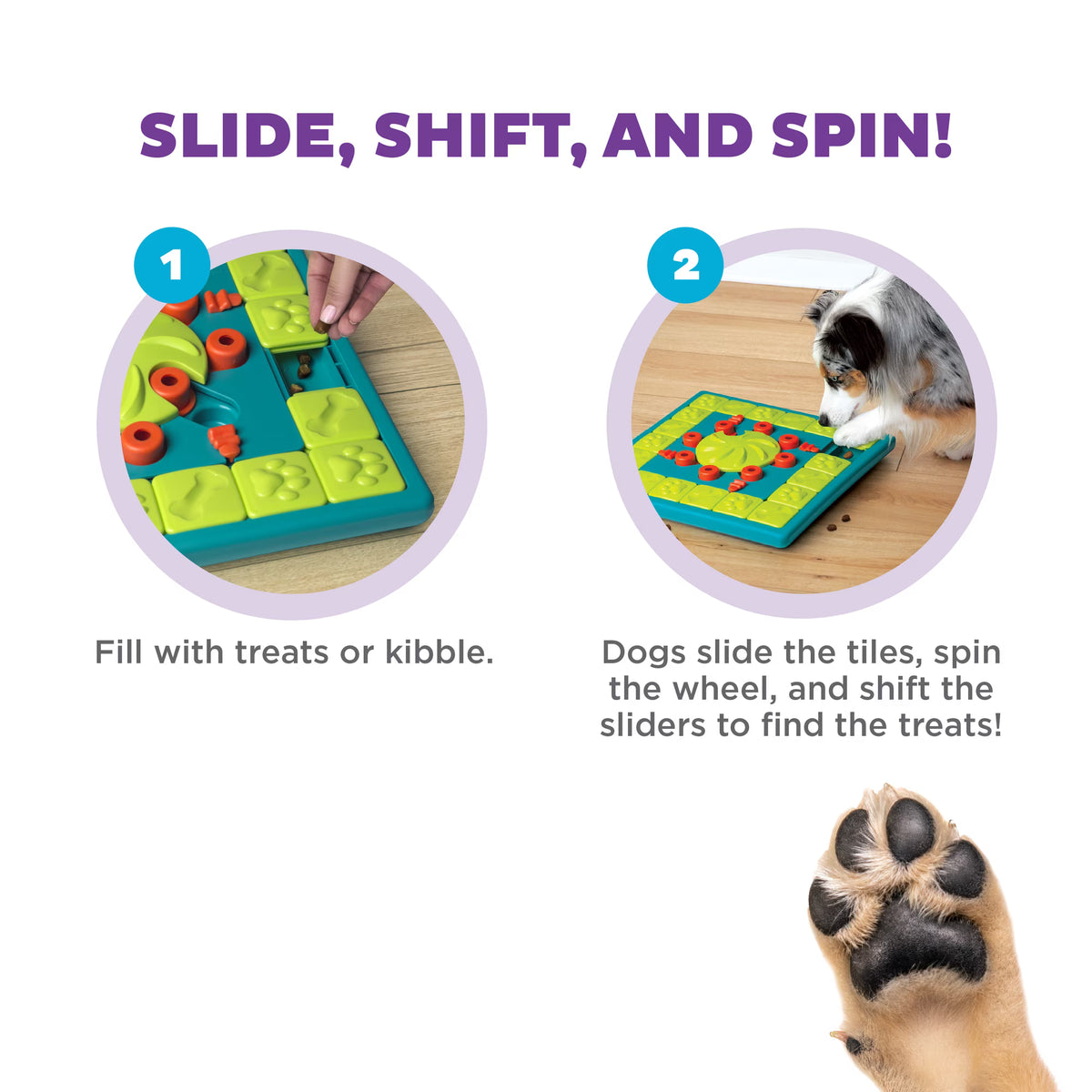 MultiPuzzle Interactive Dog Treat Puzzle Toy