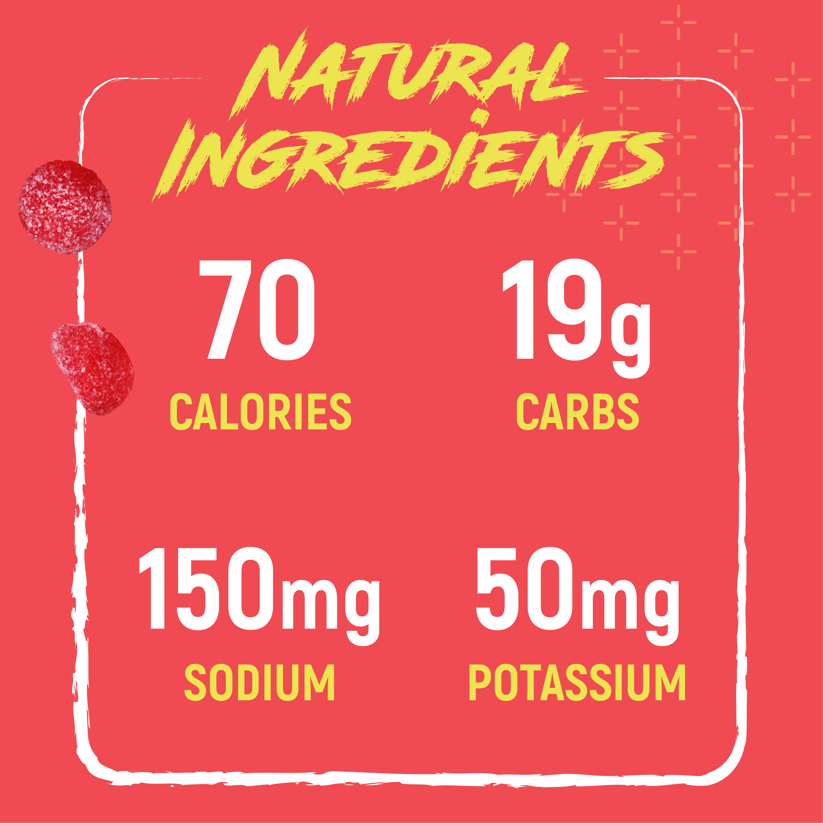 Caffeinated Strawberry Lemonade Sour Energy Chews