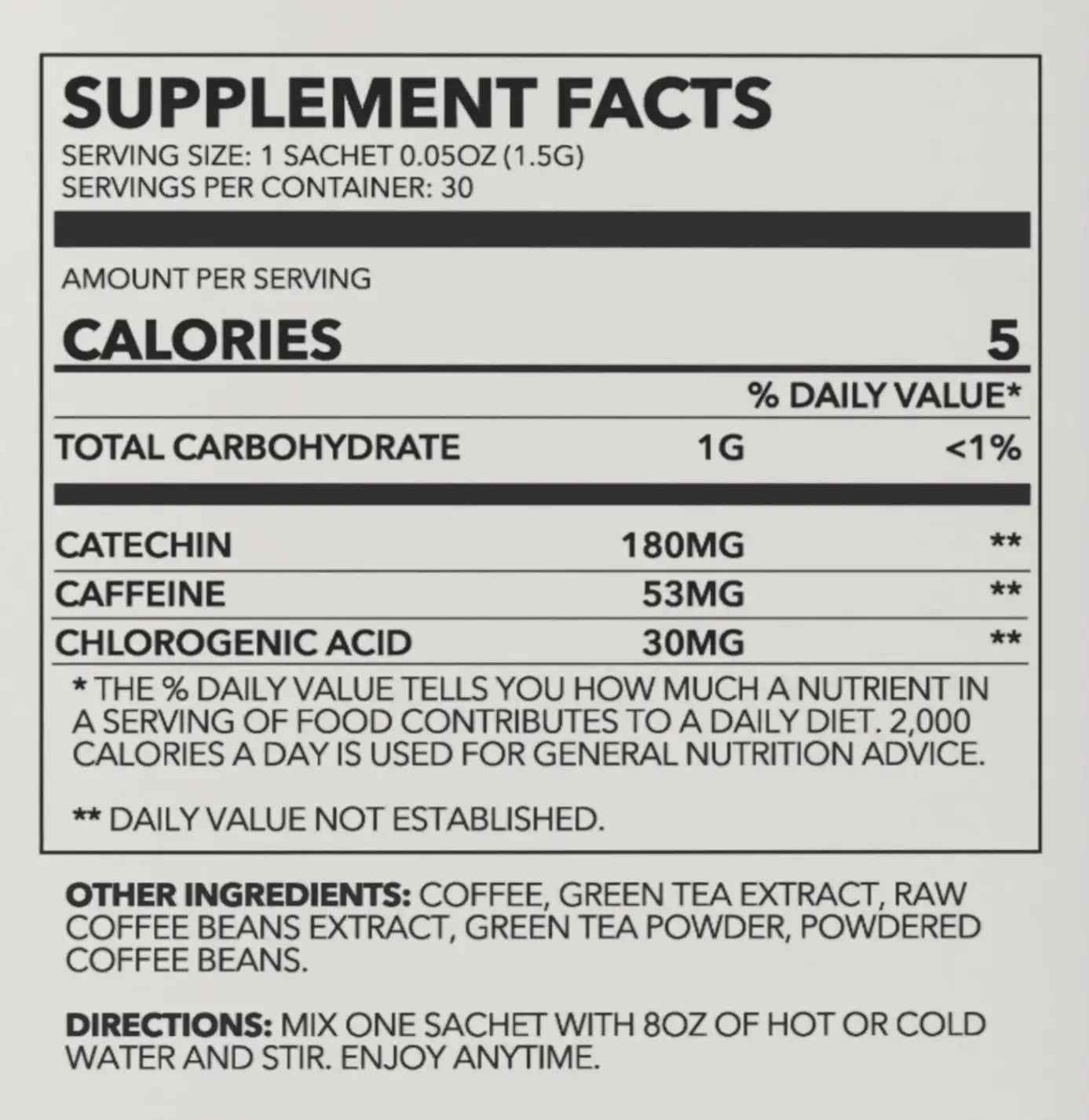 Zen Energy Green Tea & Coffee