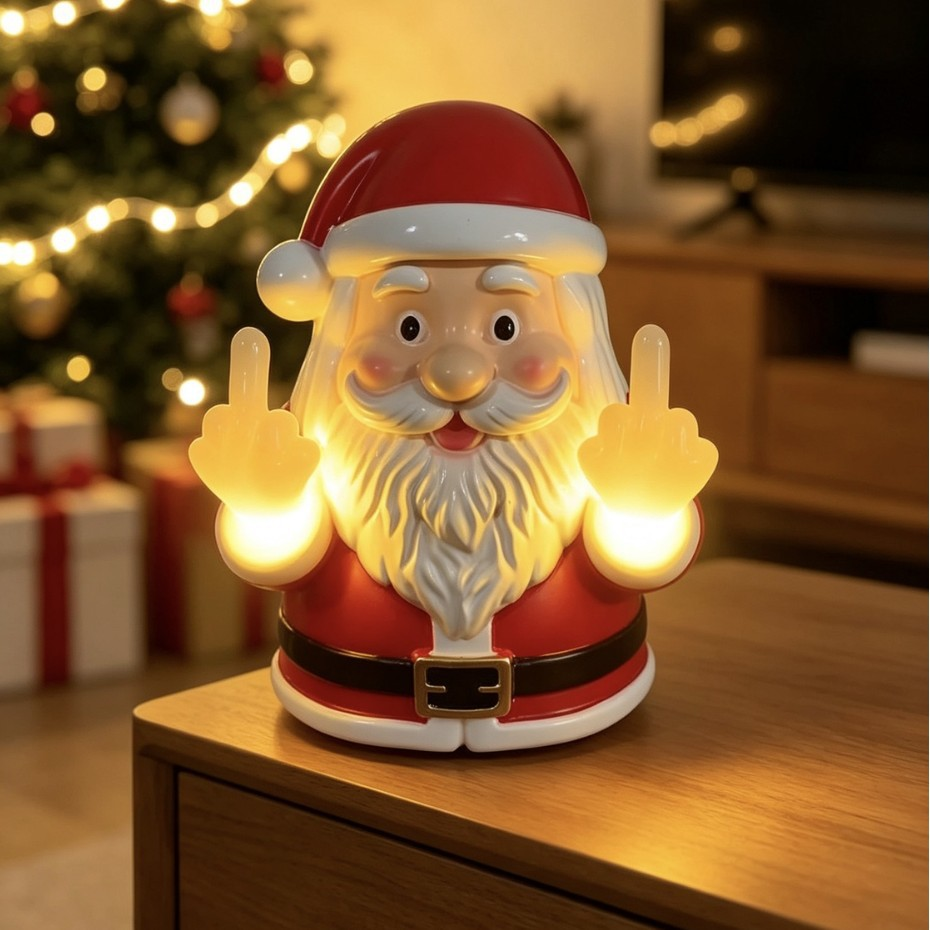 Halloween Ghost Middle Finger Glow Night Light