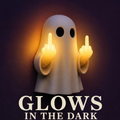 Halloween Ghost Middle Finger Glow Night Light