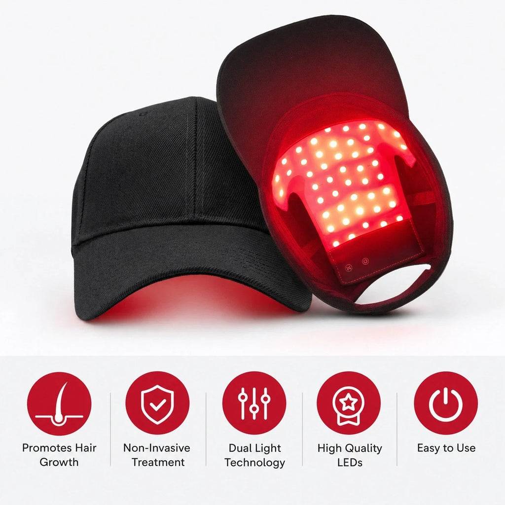 LED Light Therapy Hair Growth Cap Wearable